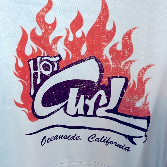 🩵🌊OVERSIZED OCEANSIDE BEACH SWEATSHIRT TURQUOISE BLUE SZ L NWOT EXCELLENT COND - Picture 3 of 7